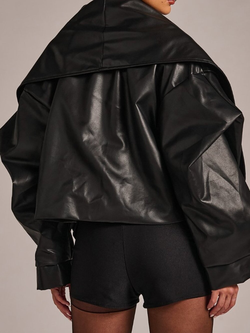 Black Casual Women's Night Out Design Jacket - Picture 2 of 8